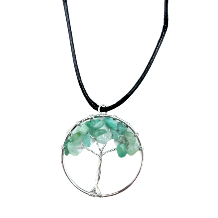 Prívesok-náhrdelník Strom života jadeit