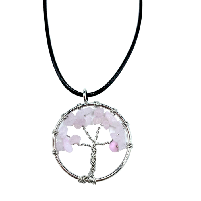 Prívesok-náhrdelník Strom života ruženín