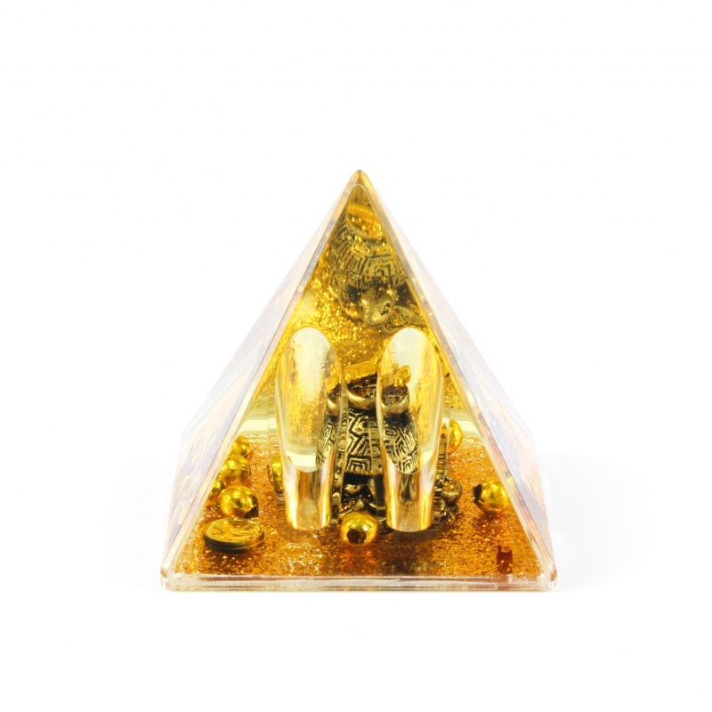 Pyramída s korytnačkou - stojan na perá