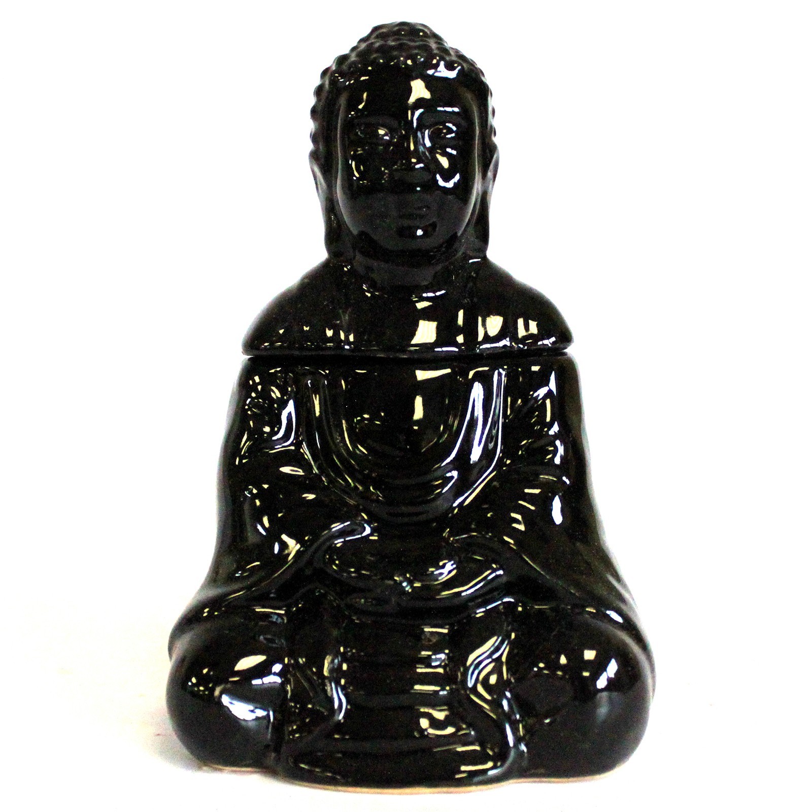 Vonná lampa Budha čierna