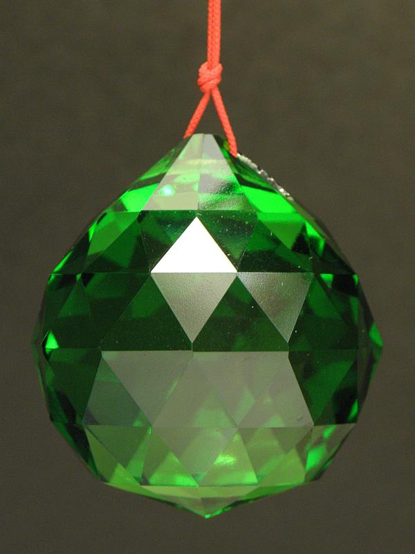 Krištáľová guľa zelená 4 cm