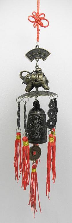 Zvonček čínsky so slonom šťastia, zvonkohra  