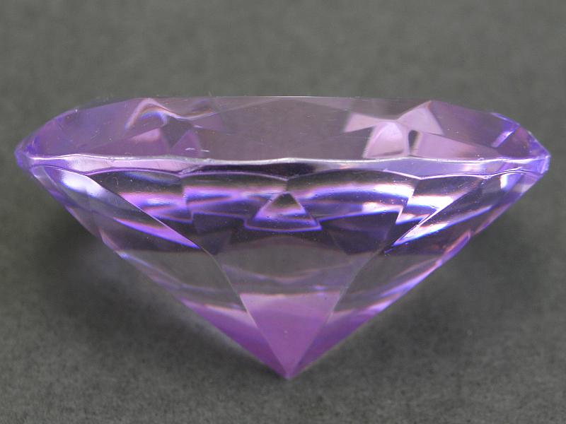 Krištáľový diamant veľký - fialový 