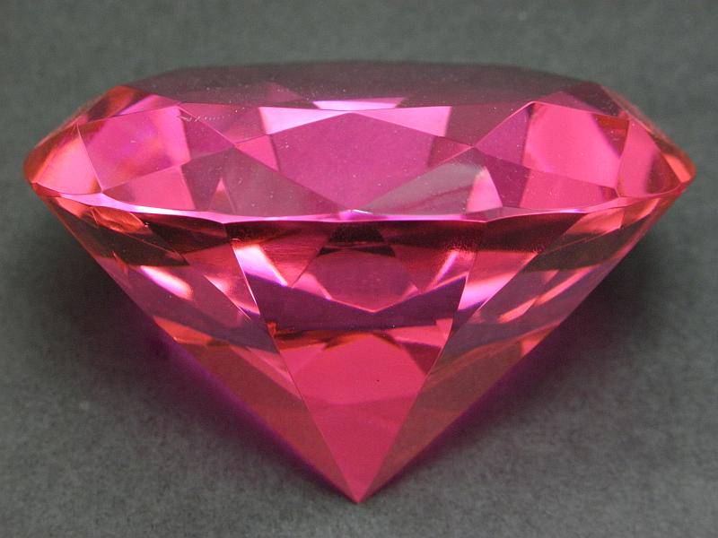 Krištáľový diamant veľký - amarant 